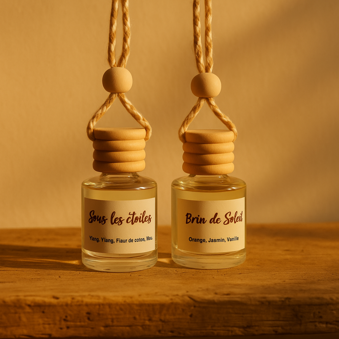 Pack Duo Fioles voiture - 2 parfums au choix