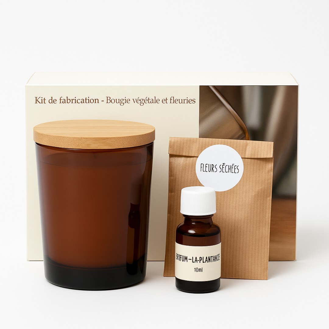 Kit fabrication bougie végétale 180g – DIY