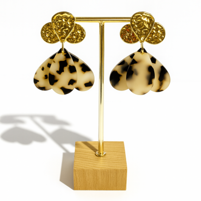 boucles d'oreilles léopard