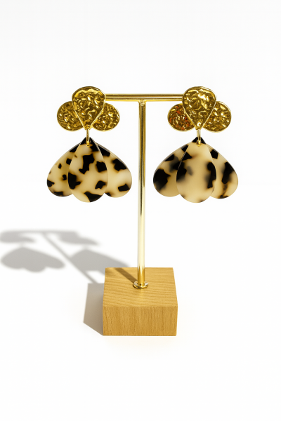 boucles d'oreilles léopard