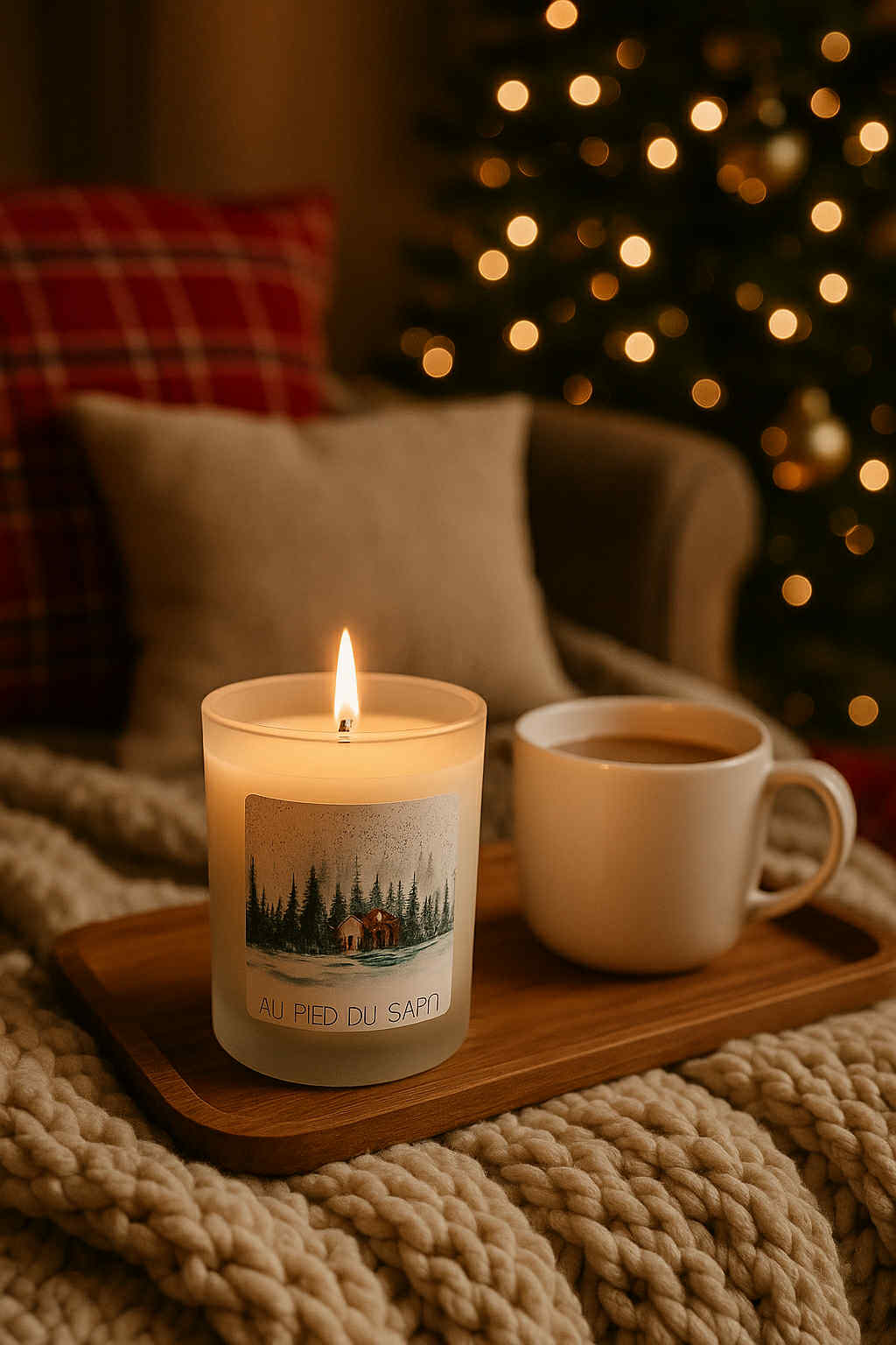 Bougie Au Pied du sapin (180gr) 🎄