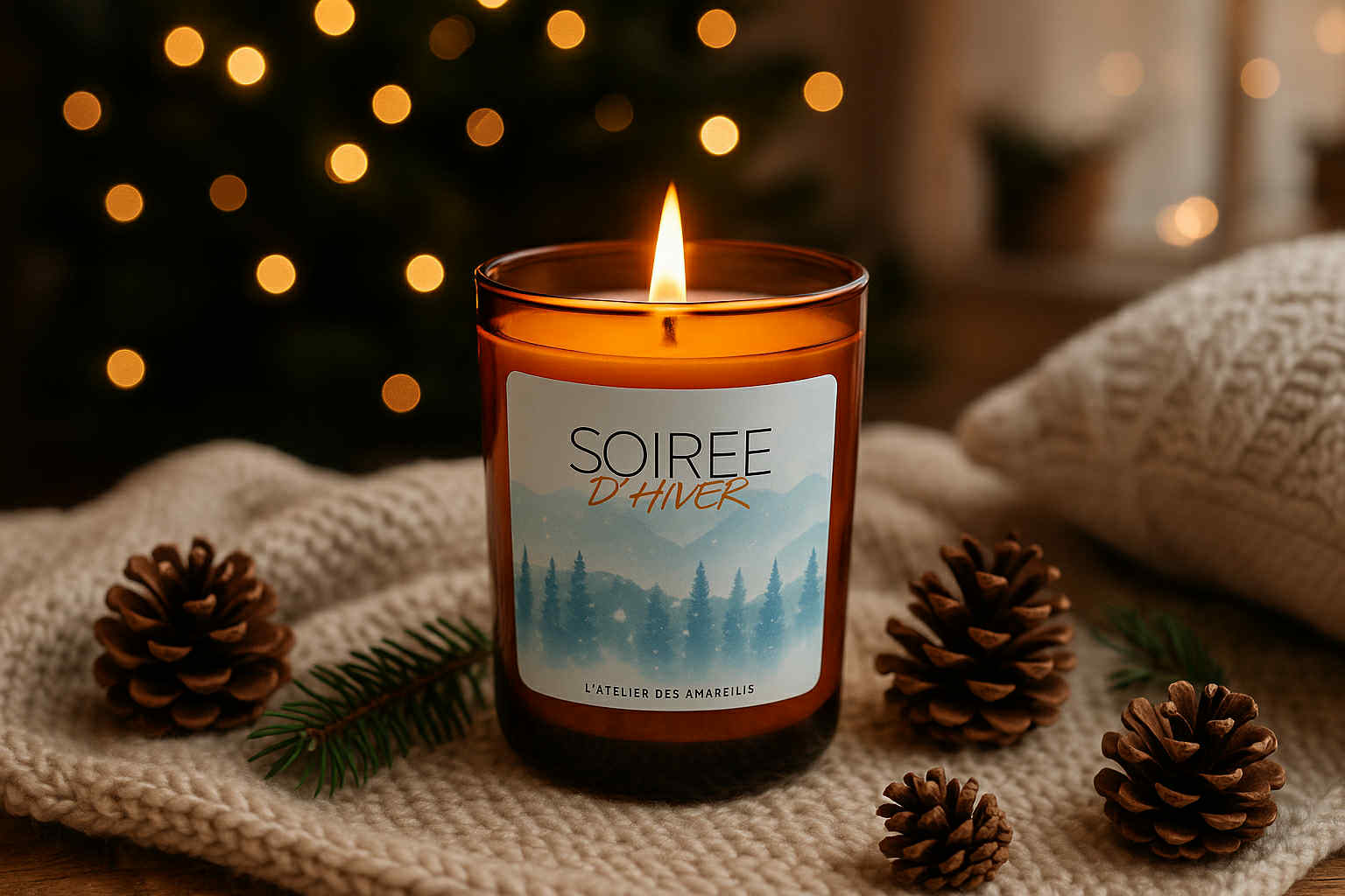 Bougie Soirée d'Hiver (180gr) 🍯